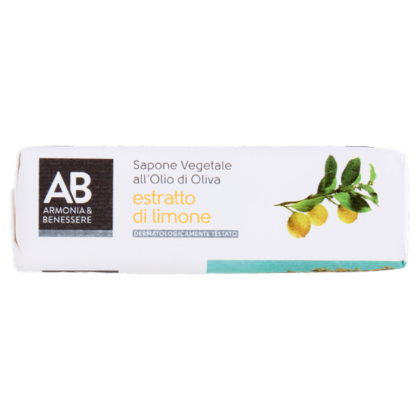 Armonia & Benessere Sapone Vegetale All'Olio di Oliva Estratto di Limone 125 g