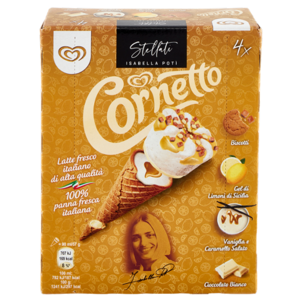 Cornetto Algida Stellati Isabella Potì 4 x 57 g