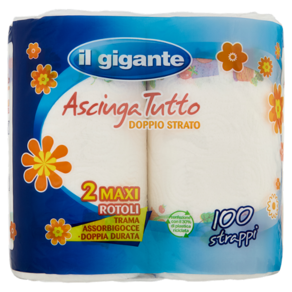 IL GIGANTE Asciuga Tutto Doppio Strato 2 pz