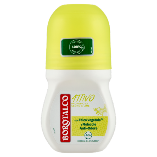 Borotalco Attivo Profumo di Cedro e Lime Deo Roll On 50 ml