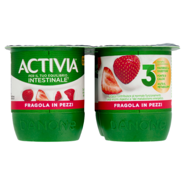 ACTIVIA Yogurt con Probiotico Bifidus, gusto Fragola, 4x125g