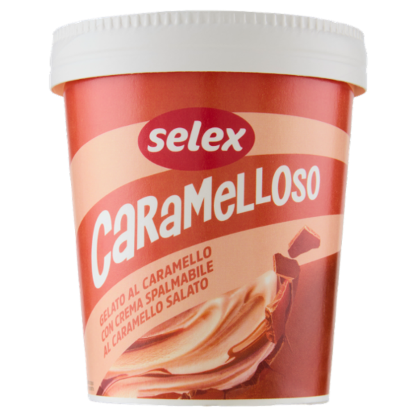 Selex Gelato al Caramello con Crema Spalmabile al Caramello Salato 230 g