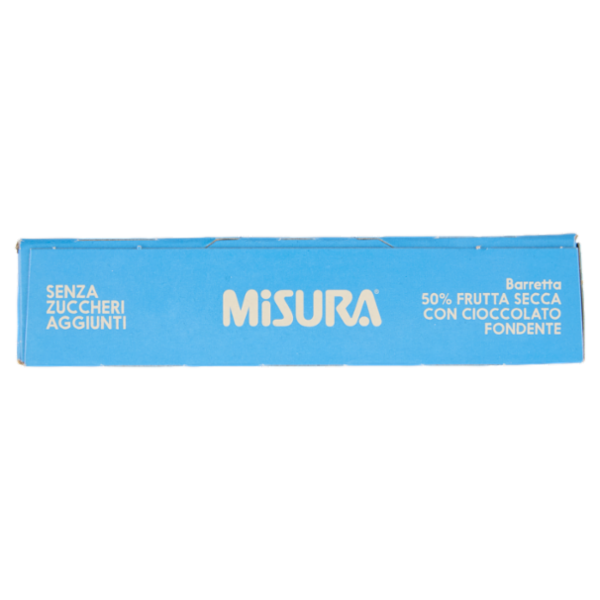 Misura Dolcesenza Barrette 50% Frutta Secca con Cioccolato Fondente 4 x 30 g