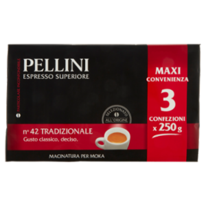 Pellini Espresso Superiore N°42 Tradizionale 3 x 250 g