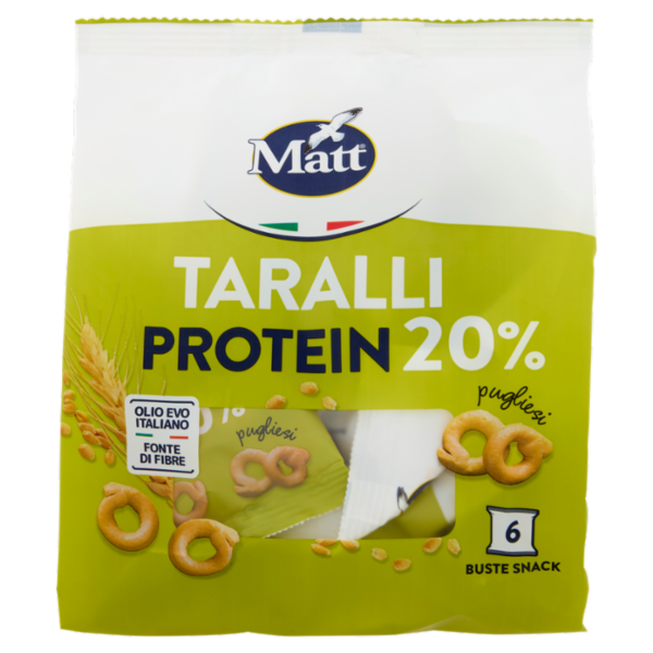 Matt Taralli Protein 20% pugliesi 6 x 40 g