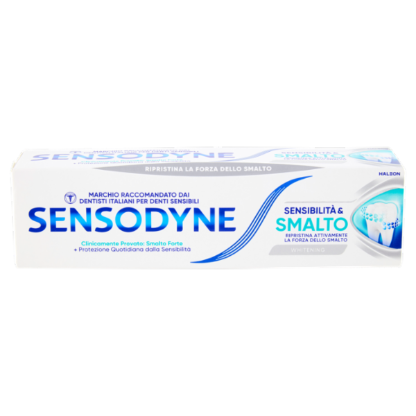 Sensodyne Dentifricio Sensibilità & Smalto Whitening per Denti Sensibili Effetto Sbiancante 75ml