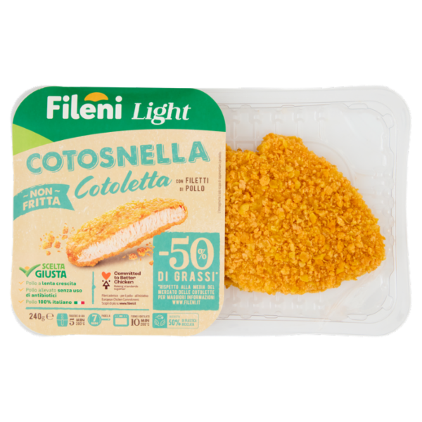 Fileni Light Cotosnella Cotoletta con Filetti di Pollo 0,240 kg