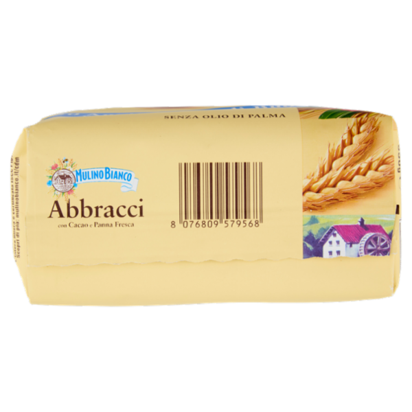 Mulino Bianco Abbracci Biscotti con Cacao e Panna Fresca 350g