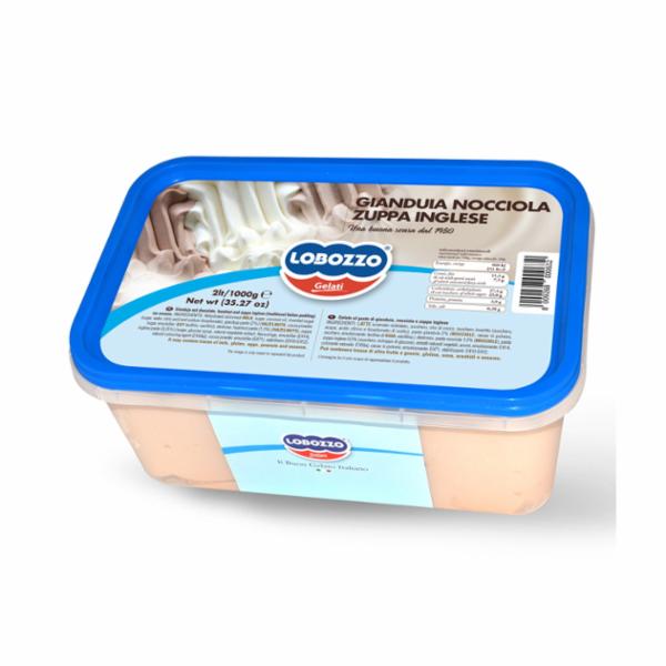 Gelato Gianduia Nocciola Zuppa Inglese Gr.1000