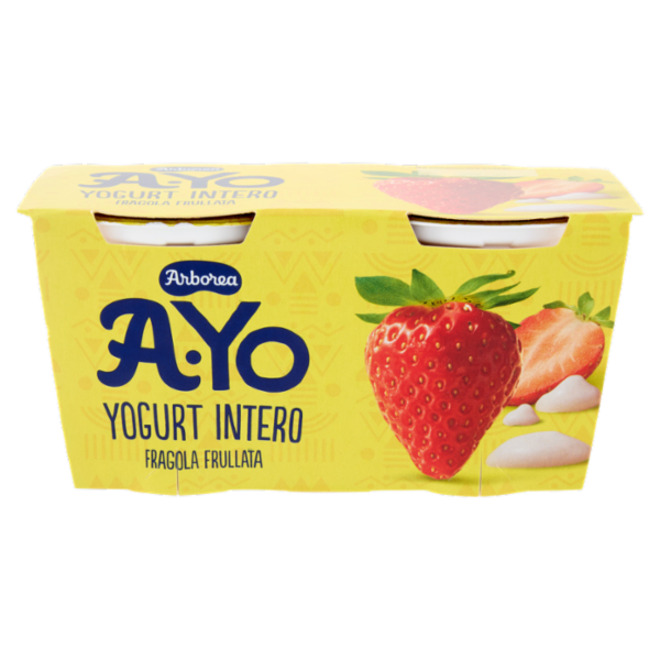 Arborea A-Yo Yogurt Intero Fragola Frullata 2 x 125 g