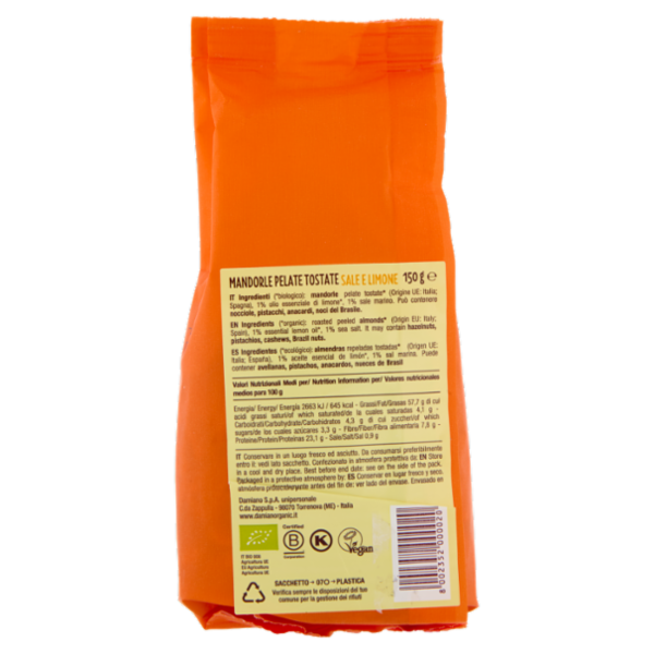 Damiano Mandorle Sale e Limone 150 g