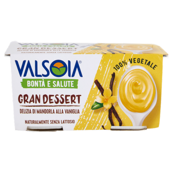 Valsoia Bontà e Salute Gran Dessert Delizia di Mandorla alla Vaniglia 2 x 115 g