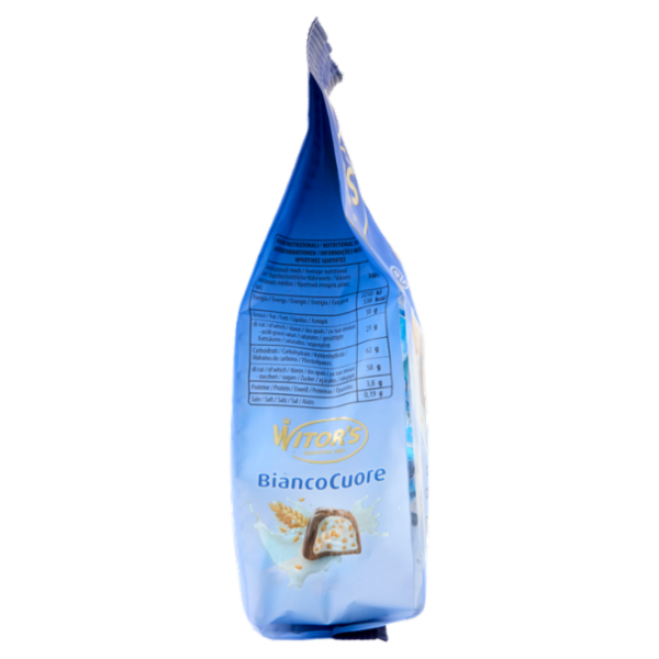 Witor's Bianco Cuore Cioccolato al Latte con Cereali al Cacao 200 g
