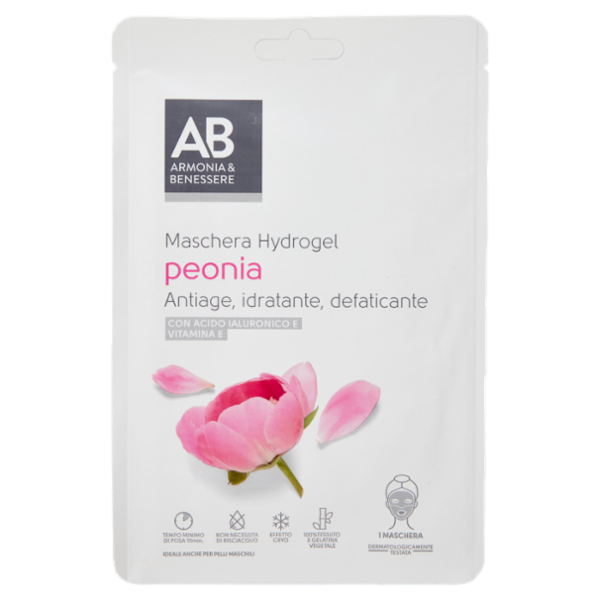 Armonia & Benessere Maschera Viso Hydrogel con Peonia