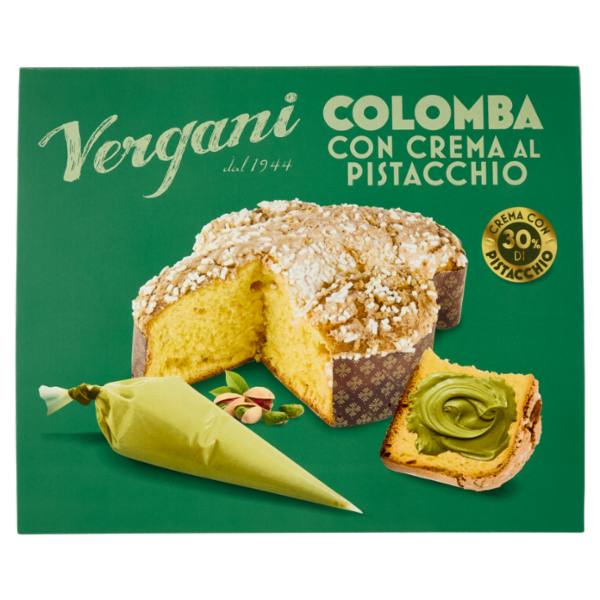 Vergani Colomba con Crema al Pistacchio 850 g