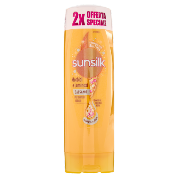 sunsilk Morbidi e Luminosi Balsamo per Capelli Secchi 2 x 200 ml