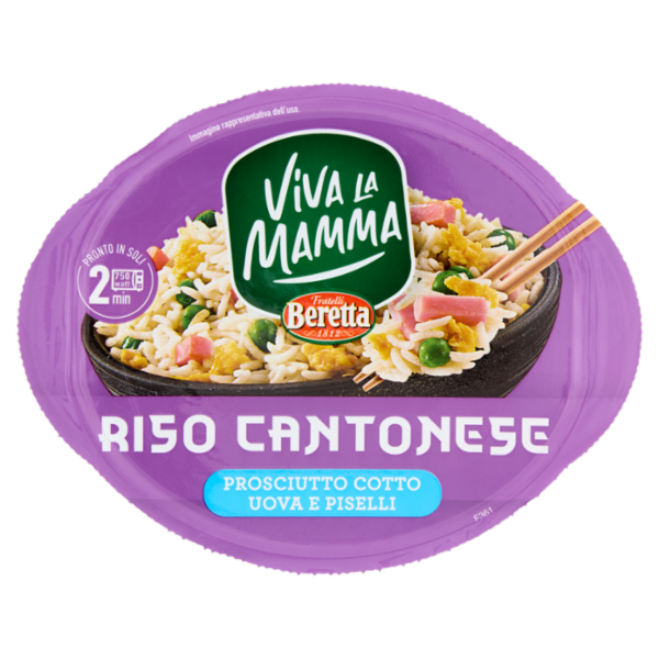 Viva la Mamma Riso Cantonese Prosciutto Cotto Uova e Piselli 220 g