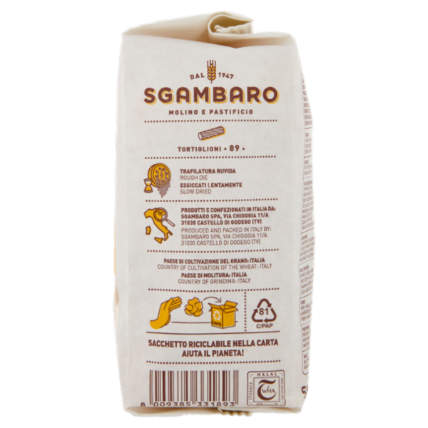 Sgambaro Tortiglioni N°89 500 g