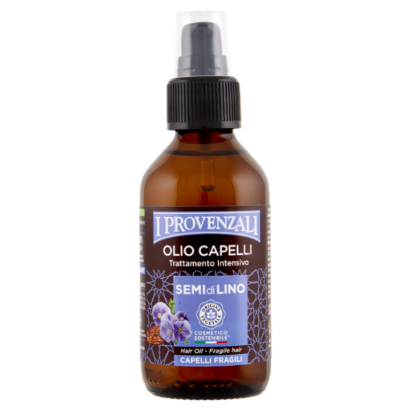 I Provenzali Olio Capelli Semi di Lino Capelli Fragili 100 mL
