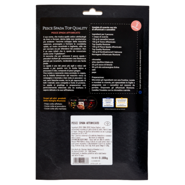Riunione Pesce Spada Top Quality Pesce Spada Affumicato 0,100 kg