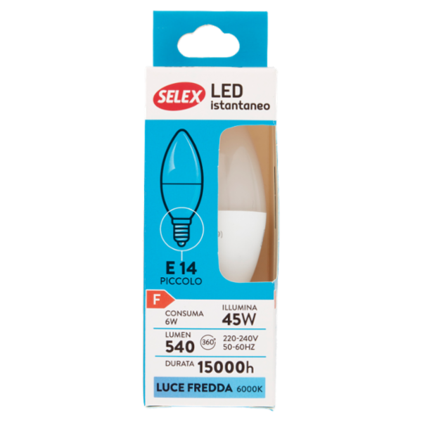 Selex Lampadina Led SMD Mini Oliva E14 6W