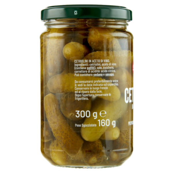 Selex Cetriolini Aromatizzati con Aceto di Vino 300 g