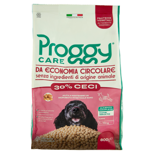 Poggy Care 30% Ceci Alimento Completo Cane Adulto Mini 1-10Kg 800 g