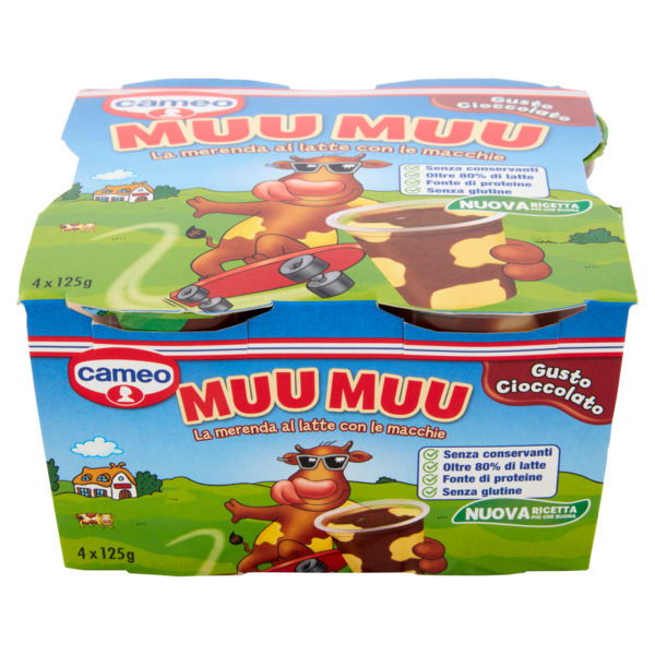 cameo Muu Muu Gusto Cioccolato 4 x 125 g