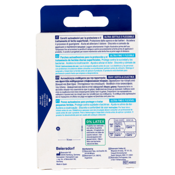 Hansaplast Expert+ Second Skin Protection XL 3 pz