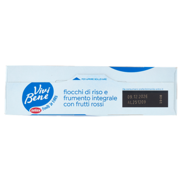 Selex Vivi Bene Fiocchi di Riso e Frumento Integrale con Frutti Rossi 300 g