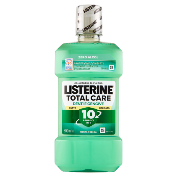 Listerine Total Care Denti e Gengive Gusto Delicato Zero Alcol 500 ml