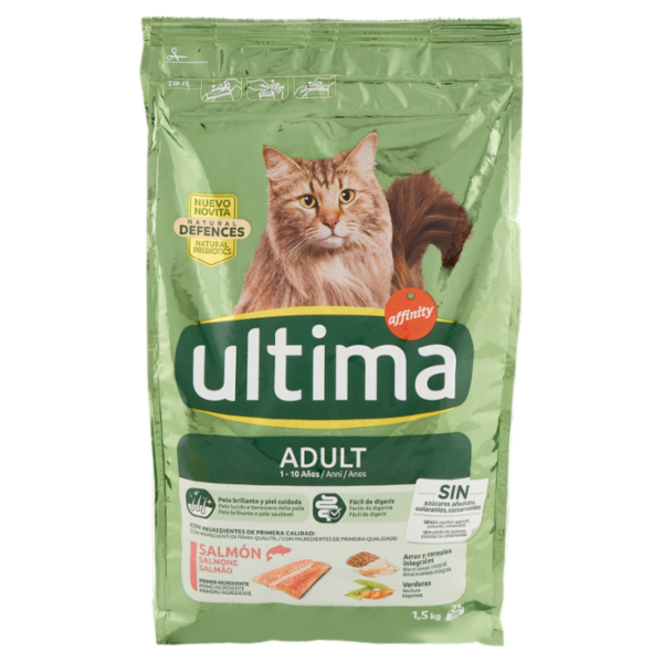 Ultima Cat Adult 1-10 Anni Salmone 1,5 kg