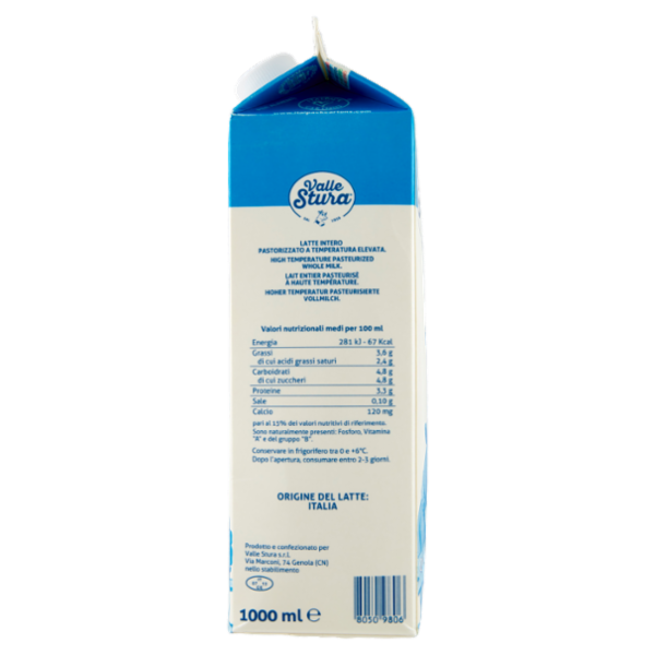 Valle Stura latte intero 1000 ml