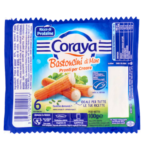 Coraya Bastoncini di Mare 6 Bastoncini 100 g