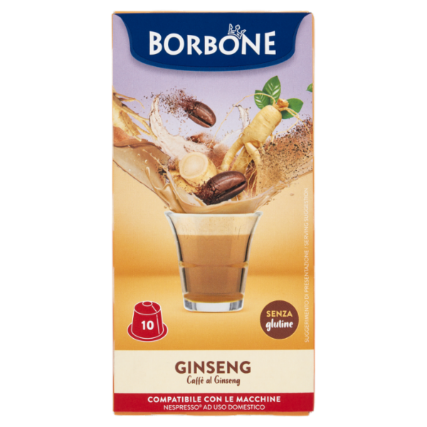 Borbone Ginseng Compatibile Nespresso 10 Capsule 10 x 6,5 g