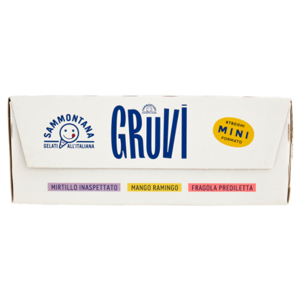 Sammontana Gruvi Mini Mirtillo Inaspettato, Mango Ramingo, Fragola Prediletta 6 x 37,5 g
