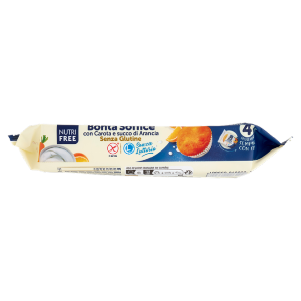 Nutrifree Bontà Soffice con Carota e succo di Arancia Senza Glutine 140 g