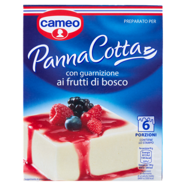 cameo Preparato per Panna Cotta con guarnizione ai frutti di bosco 107 g