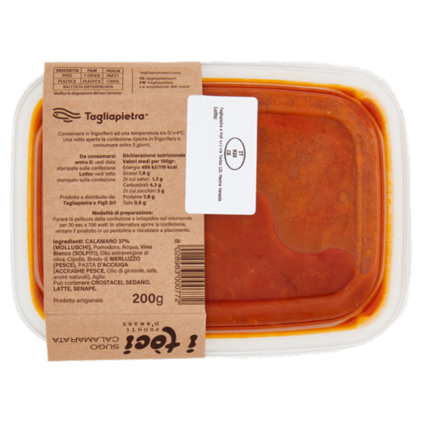 Tagliapietra Pronti d'Amare i tòci Sugo Calamarata 200 g
