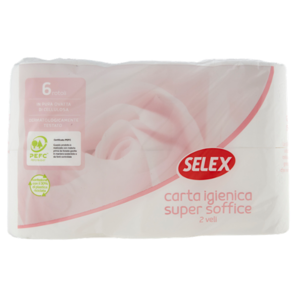 Selex Carta Igienica 2 Veli Super Soffice 6 Rotoli