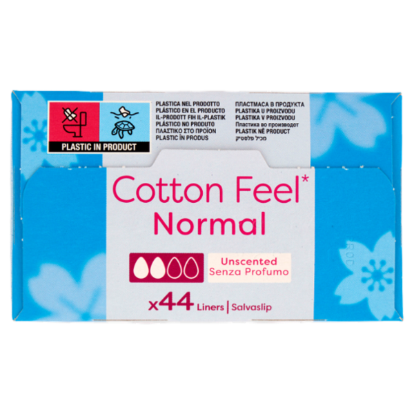 Carefree Cotton Feel* Normal Senza Profumo Salvaslip 44 pz