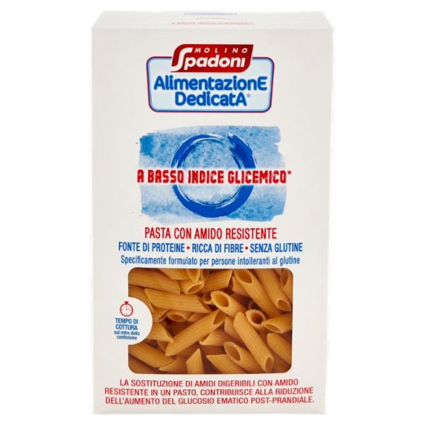 Molino Spadoni AlimentazionE DedicatA a Basso Indice Glicemico* Pasta Amido Resistente Penne 400 g