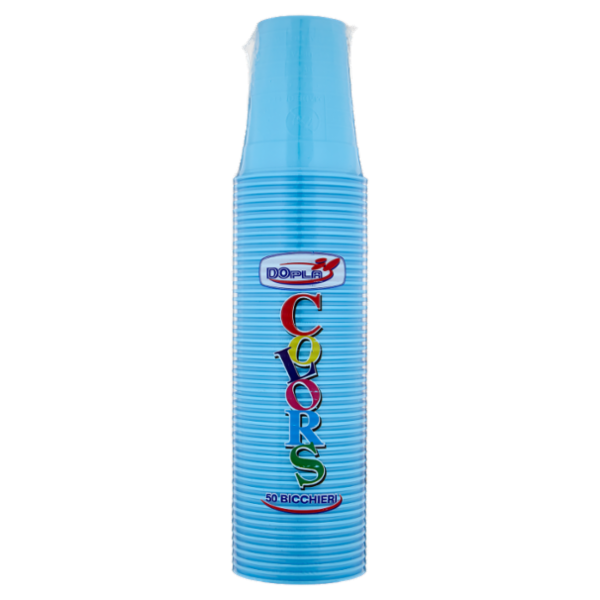 DOpla Colors Bicchieri 200ml Azzurro 50 pz