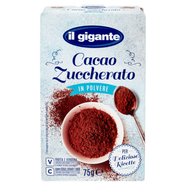 IL GIGANTE Cacao Zuccherato in Polvere 75 g
