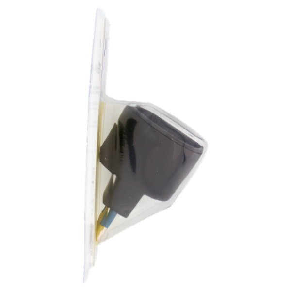 Selex Adattatore Semplice Spina 16A + 1 Presa 10-16A(Ted) Nero