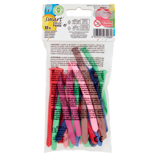 Smart PerLa Festa Palloncini Modellabili 12 pz
