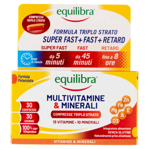 equilibra Multivitamine & Minerali Compresse Triplo Strato 30 x 1,35 g