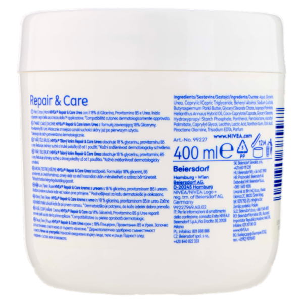 Nivea Repair & Care Pelle Molto Secca, Ruvida & Screpolata 400 ml