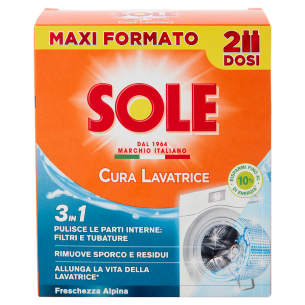 Sole Freschezza Alpina Cura Lavatrice 250 ml x 2