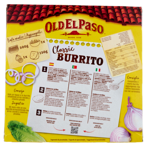 Old El Paso Burrito the Kit Original Frijoles 510 g